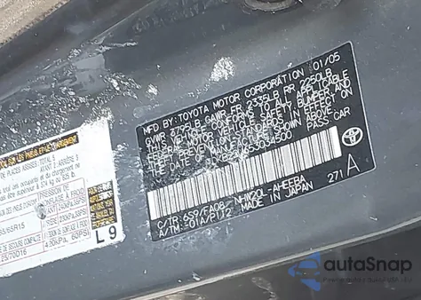 2005 Toyota Prius from USA, damaged, VIN JTDKB22U653034500